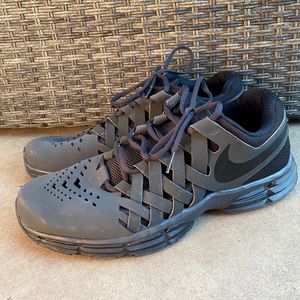 Nike Lunar Fingertrap TR Grey / Black Shoes sz 11